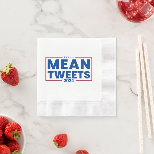 Serviette En Papier Trump 2024 Tweet Moyenne des élections (En situation)