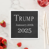 SERVIETTE EN PAPIER TRUMP 2025 (En situation)