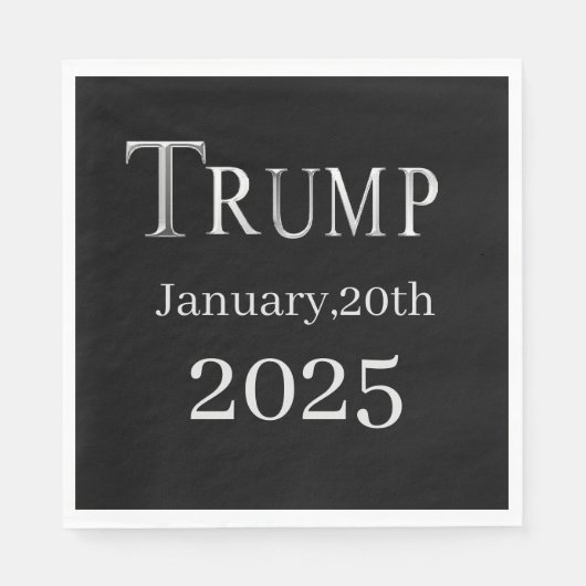 SERVIETTE EN PAPIER TRUMP 2025 (Devant)