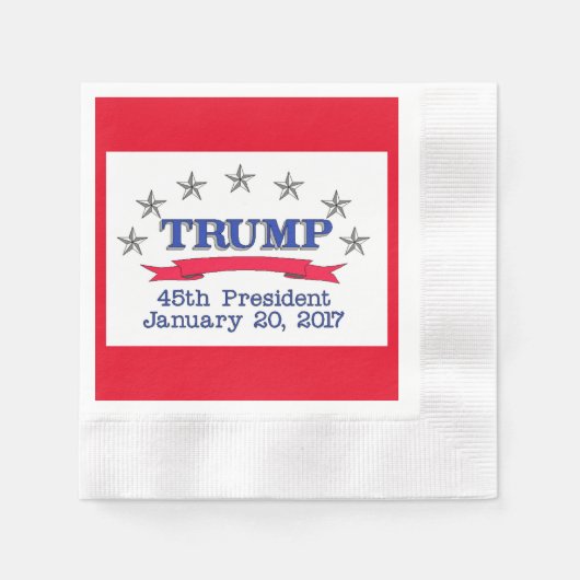 Serviette En Papier Trump 45e président (Devant)