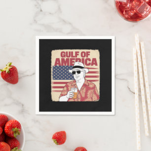 Serviette En Papier Trump Amérique golfe Mexique Président Trump