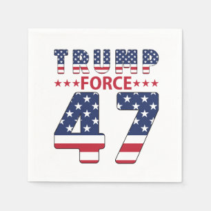 Serviette En Papier Trump Force 47