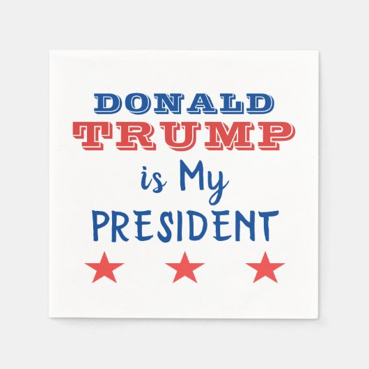 Serviette En Papier Trump Paper Napkins (Devant)