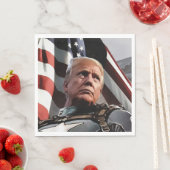 Serviette En Papier Trump patriotique (En situation)