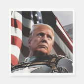 Serviette En Papier Trump patriotique (Devant)