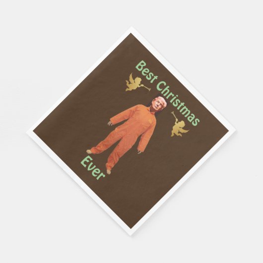 Serviette En Papier Trump Prisonnier Papier Napkin (Coin)