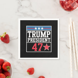 Serviette En Papier Trump remporte l'élection 2024 Trump a gagné 2024