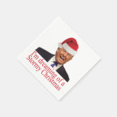 Serviette En Papier Trump, rêve d'un Noël orageux (Coin)