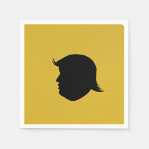 SERVIETTE EN PAPIER TRUMP SILHOUETTE COCKTAIL NAPKINS