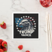 Serviette En Papier Trump Vance (En situation)