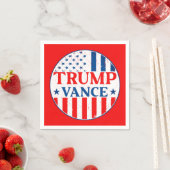 Serviette En Papier Trump Vance (En situation)
