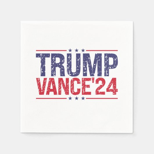 Serviette En Papier Trump Vance 2024 (Devant)