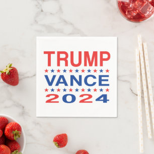 Serviette En Papier Trump Vance 2024