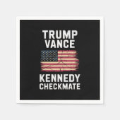Serviette En Papier Trump Vance 2024 Trump Vance Kennedy Checkmate (Devant)