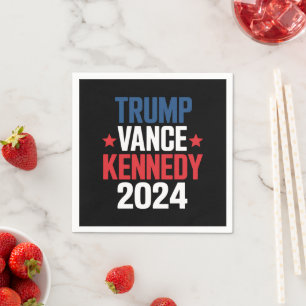 Serviette En Papier Trump Vance Kennedy Président Élection 2024 