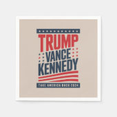 Serviette En Papier Trump Vance Kennedy Reprendre l'Amérique 2024 (Devant)