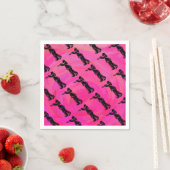 Serviette En Papier Trumpet Boogie Nuits New York Hot rose (En situation)