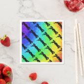 Serviette En Papier Trumpet New York Boogie Nights Rainbow (En situation)