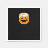 Serviette En Papier Trumpkin Citrouille Halloween classique (Devant)
