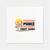 Serviette En Papier Trumpkin Citrouille Halloween classique (Devant)