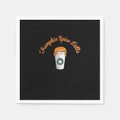 Serviette En Papier Trumpkin Citrouille Spice Latte Café de vacances (Devant)