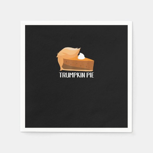 Serviette En Papier Trumpkin Citrouille tarte drôle Thanksgiving (Devant)