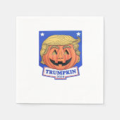 Serviette En Papier Trumpkin Classic - Drôle Citation Halloween (Devant)