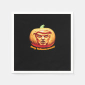 Serviette En Papier Trumpkin Effrayant Halloween Citrouille Best Art D (Devant)