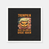 Serviette En Papier Trumpkin Halloween Citrouille rendre Halloween gra (Devant)