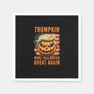 Serviette En Papier Trumpkin Halloween Citrouille rendre Halloween gra