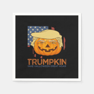 Serviette En Papier Trumpkin Halloween Drôle Design