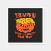 Serviette En Papier Trumpkin Halloween élection Citrouille (Devant)