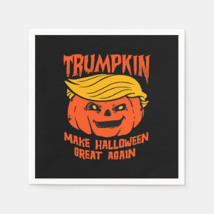 Serviette En Papier Trumpkin Halloween élection Citrouille