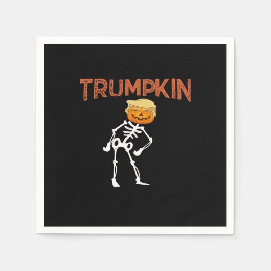 Serviette En Papier Trumpkin Halloween Funny Classic (Devant)