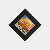Serviette En Papier Trumpkin Halloween Funny Classic & Basic Design (Coin)