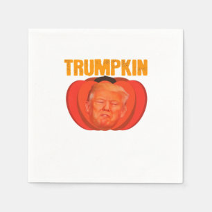Serviette En Papier Trumpkin Halloween Jack-o'-lantern Graphic Funny