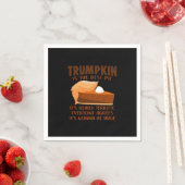 Serviette En Papier Trumpkin Pie Drôle Fête de Thanksgiving (En situation)