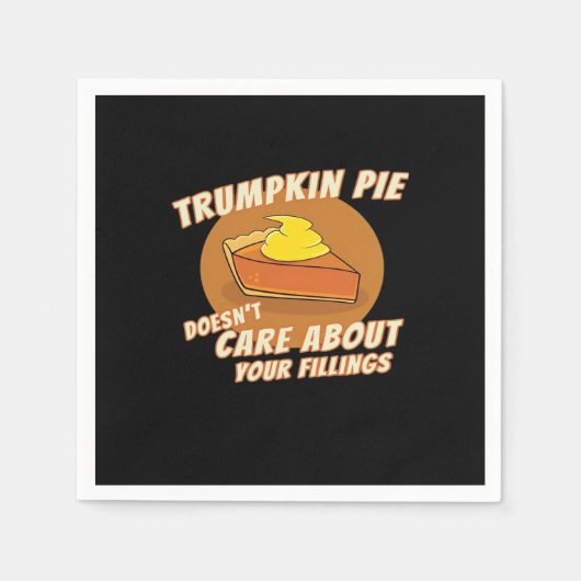 Serviette En Papier Trumpkin Pie Rendre Halloween Grand Encore Trumpki (Devant)