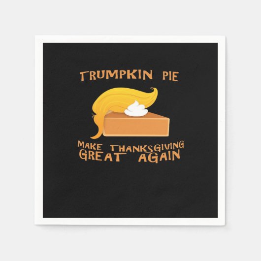 Serviette En Papier Trumpkin Pie Thankesgiving (Devant)