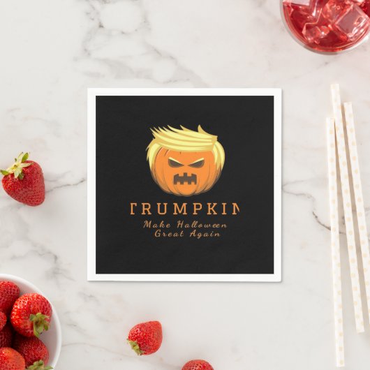 Serviette En Papier Trumpkin rend Halloween grand à nouveau - Déplaisa (En situation)