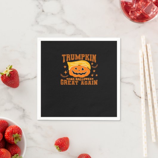 Serviette En Papier Trumpkin rend Halloween grand à nouveau - Éffrayan (En situation)