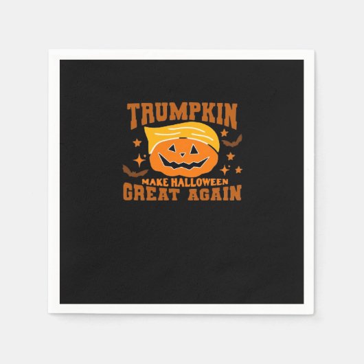 Serviette En Papier Trumpkin rend Halloween grand à nouveau - Éffrayan (Devant)