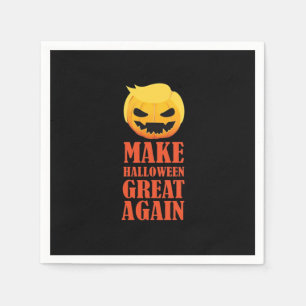 Serviette En Papier Trumpkin rend Halloween grand à nouveau - MAGA Cit