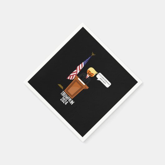 Serviette En Papier Trumpkin Rendons Halloween grand à nouveau classiq (Coin)