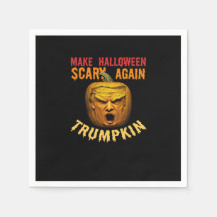 Serviette En Papier Trumpkin Rendre Halloween effrayant - Drôle Donald