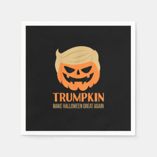 Serviette En Papier Trumpkin Rendre Halloween grand à nouveau drôle Sa