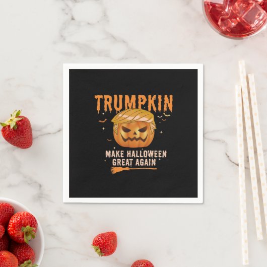 Serviette En Papier Trumpkin Rendre Halloween Grand À Nouveau Pour Le  (En situation)