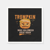 Serviette En Papier Trumpkin Rendre Halloween Grand À Nouveau Pour Le  (Devant)