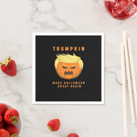 Serviette En Papier Trumpkin Rendre Halloween plus grand (En situation)