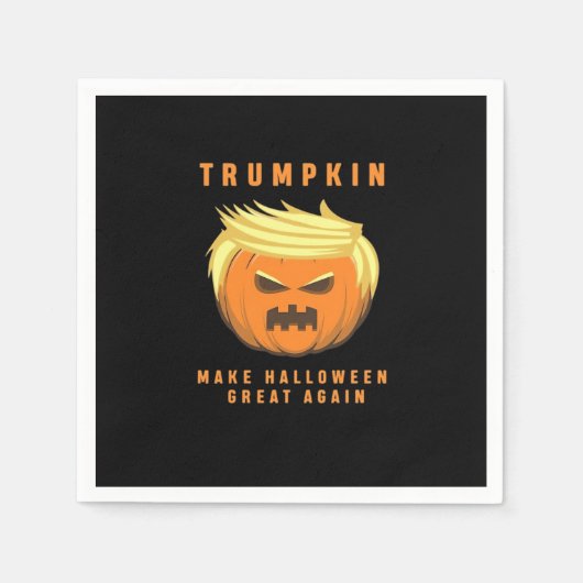 Serviette En Papier Trumpkin Rendre Halloween plus grand (Devant)